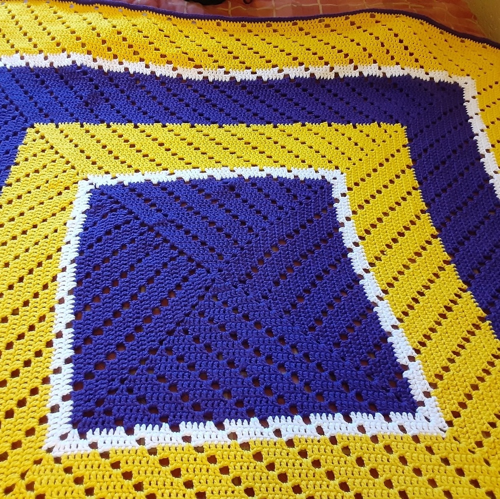 Crocheted blanket
